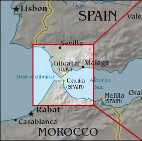 gibraltar carte espagne